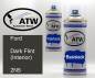 Preview: Ford, Dark Flint (Interior), 2N5: 400ml Sprühdose + 400ml Klarlack - Set, von ATW Autoteile West.